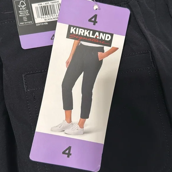 KIRKLAND Women's 4-Way Stretch Ankle Travel Pants - Picture 6 of 6
